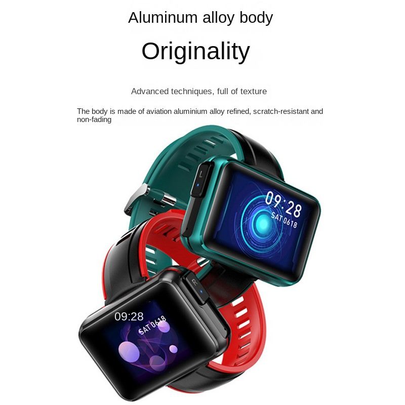 Smart bracelet Bluetooth headset talk heart rate blood oxygen blood pressure full touch weather T91 smart bracelet