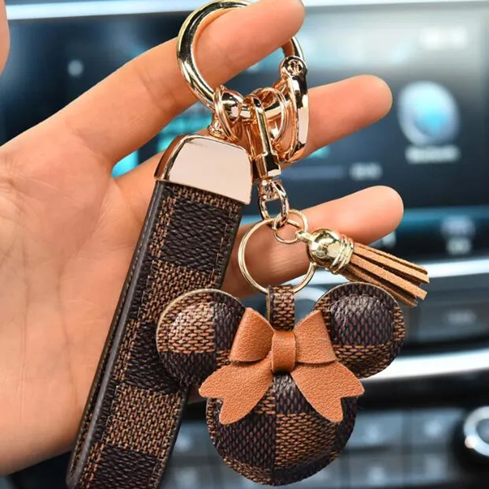 T GG Designer Keychain Wallet Keyring Fashion Purse Pendant Chain Charm Bucket Bag Flower Mini Coin Holder Keychains Bag Trinket Gifts Accessories