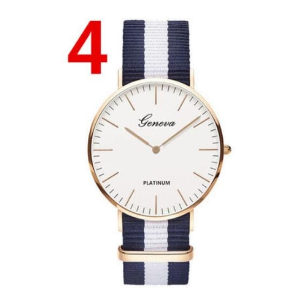 Erkek Kadınlar İzler 40mm Kuvars Naylon Canvas Band Tasarımcı İzle Gündelik Noel hediyeleri marka bilek saati Unisex 1024 Yüksek Kalite323s