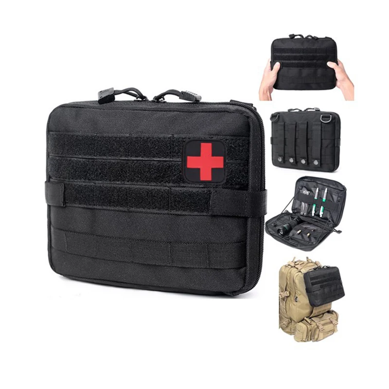 Sacs Tactique Molle Poche Militaire Médical EDC EMT Sac de Premiers Secours Pack D'urgence 1000D Nylon Chasse Randonnée Ceinture Sacs Étanche