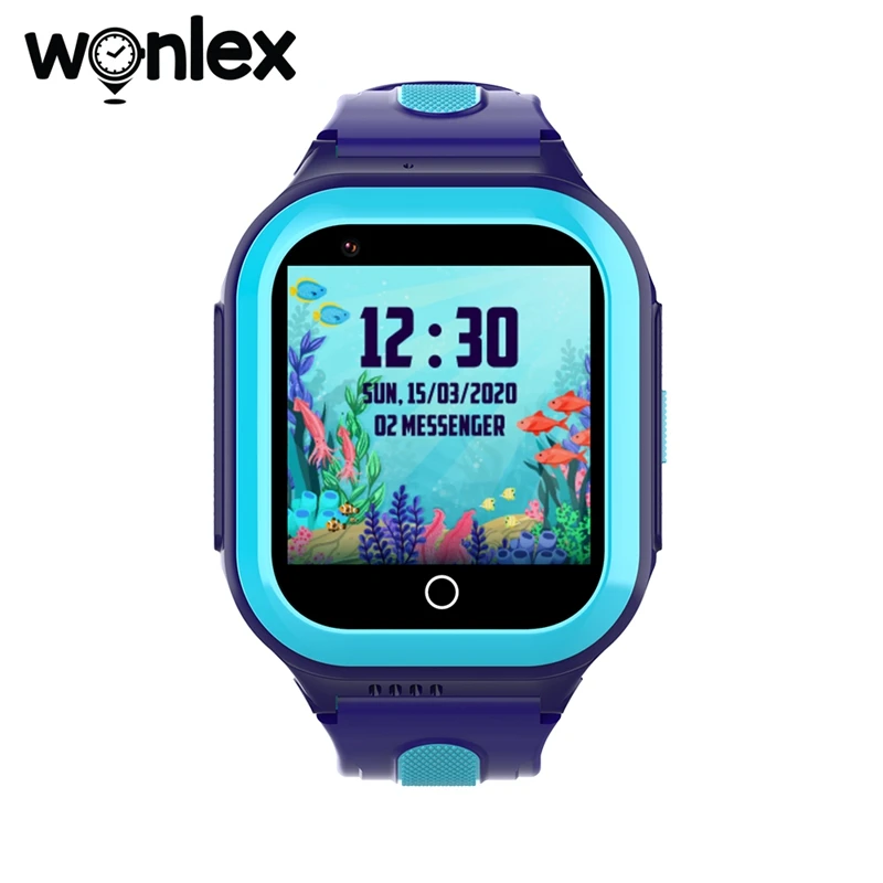 Dispositivi Wonlex Orologi intelligenti GPSTracker SOSMonitor Fotocamera bambini Guarda videochiamate KT24S 4G Impermeabile IP67 Bambini Regali bambini