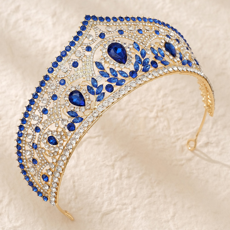 New Bridal Jewelry Exquisite handgefertigte Kristallperlen Hochzeitskronen -Accessoires Diada Hochzeitsbedarf Weihnachtsgeschenke