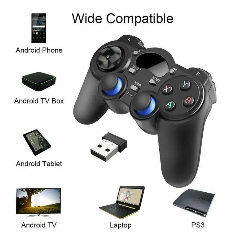 Gamepads 2.4G Controller Gamepad Wireless Controller Gamepad Joystick mit OTG Converter für Android Tablet Phone PC Smart TV