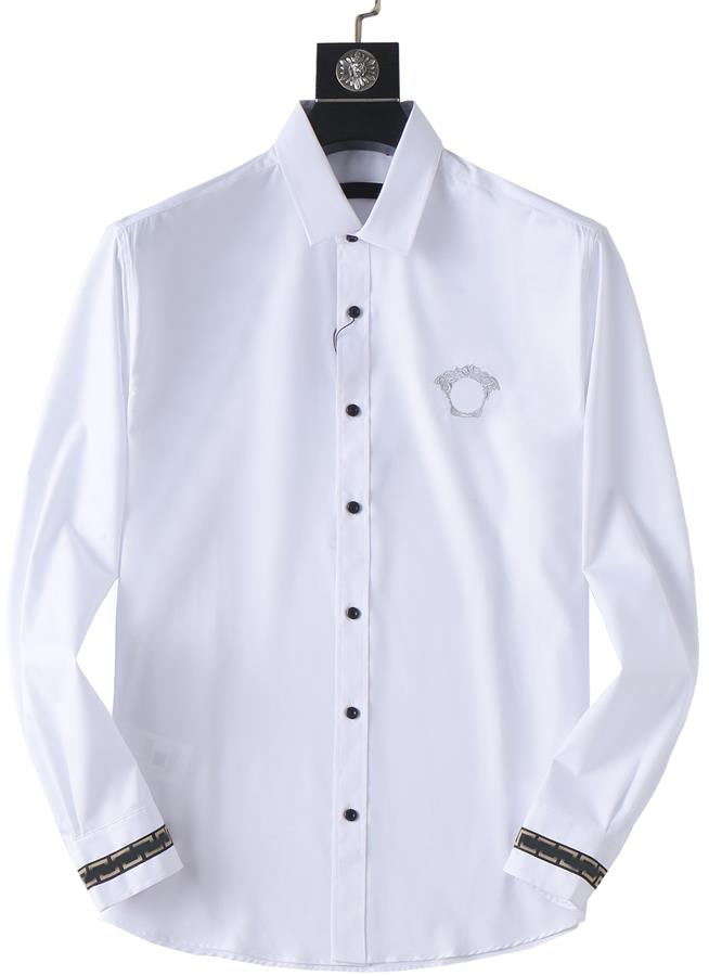 Lüks Tasarımcı Erkek Gömlek Moda Günlük İş Sosyal ve Kokteyl Gömlek Marka Bahar Sonbahar Zayıflama En Şık Giyim M-3XL00