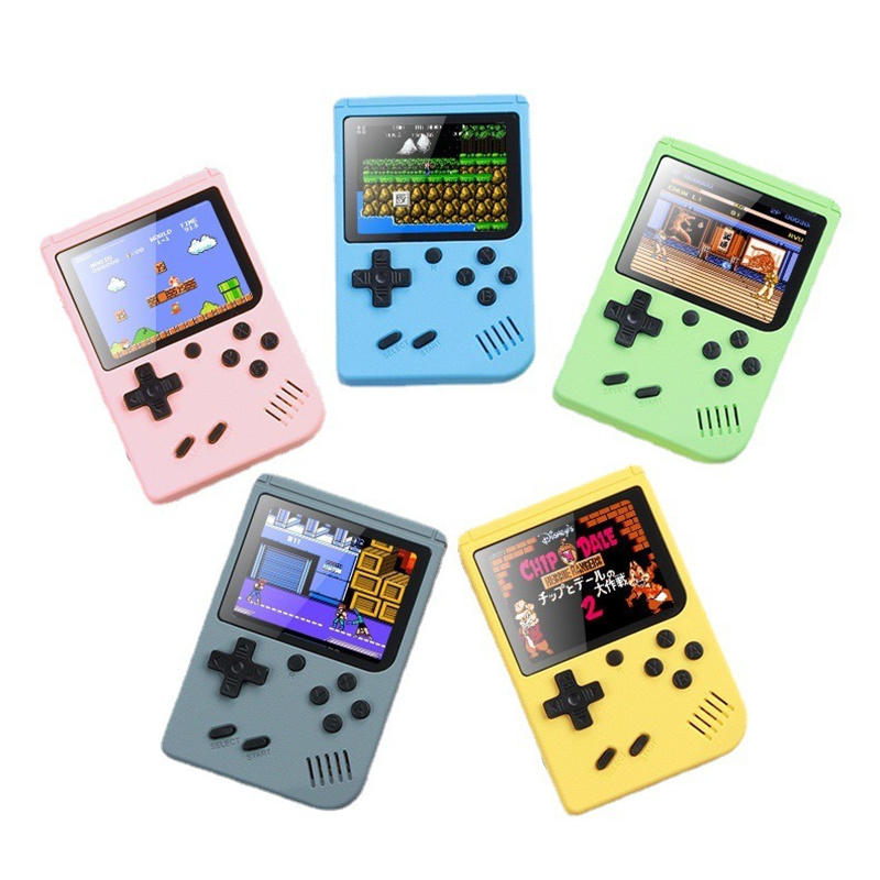 Portable Macaron Handheld Video Game Players Can Store 500 Kinds of Games Retro Gaming Console 3.0 Inch Colorful LCD Screen Console With Retail Box Dropshipping