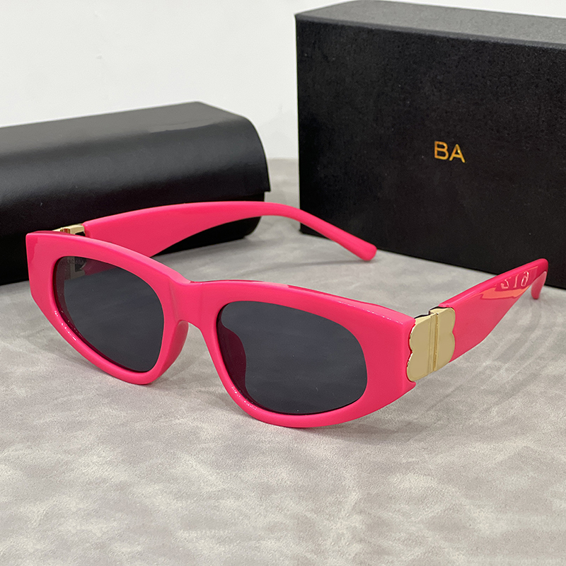 Lunettes de soleil de designer pour femmes hommes de luxe Double-B lunettes de soleil de plage polarisées protection UV rétro cadre carré étroit patchwork couleurs adumbral avec boîte