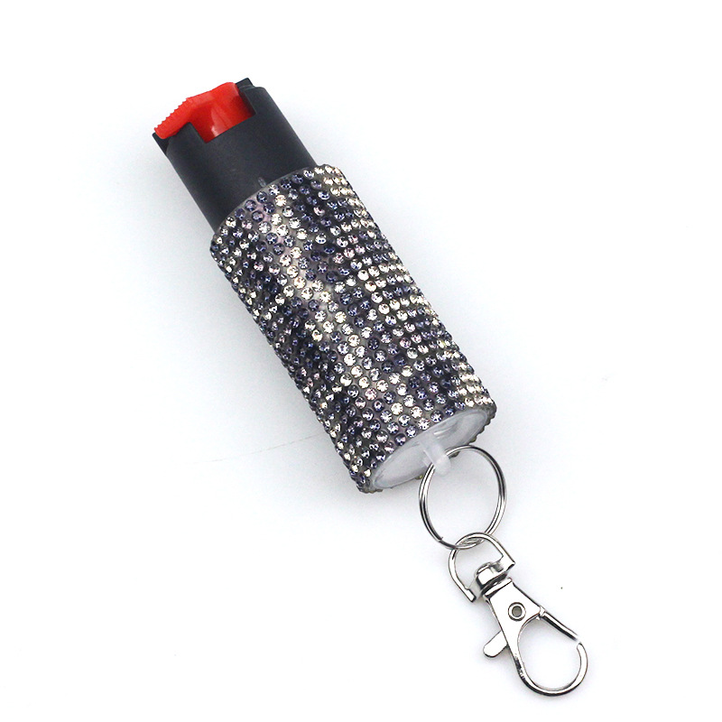 Självförsvar Keychains Women's Color Diamond Self-Defense levererar nyckelringsdesigner Tillbehör Diamond-betraktad påsknyckel Tillbehör