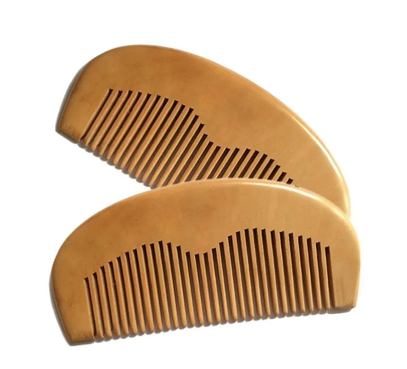 Peigne en bois Peigne à barbe Peigne de poche 11,5 * 5,5 * 1 cm Brosses à cheveux