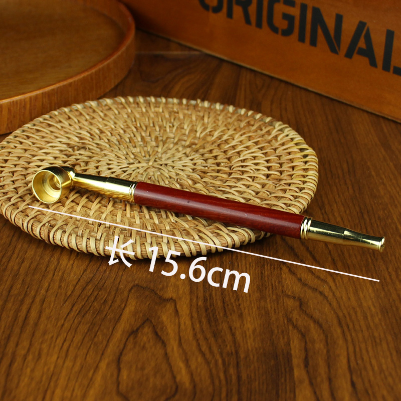 Glass hookah Detachable solid wood cigarette holder, filter and cycle type, washable men's smoking pipe