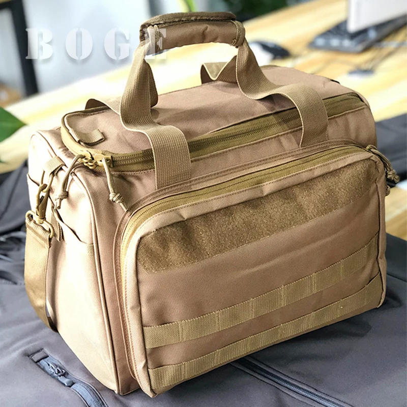 Sacs Sac de tir Sac Molle Système Accessoire de chasse en plein air Nylon Tactique Gun Case Pack Pistolet Outils Sac à bandoulière Sniper Noir