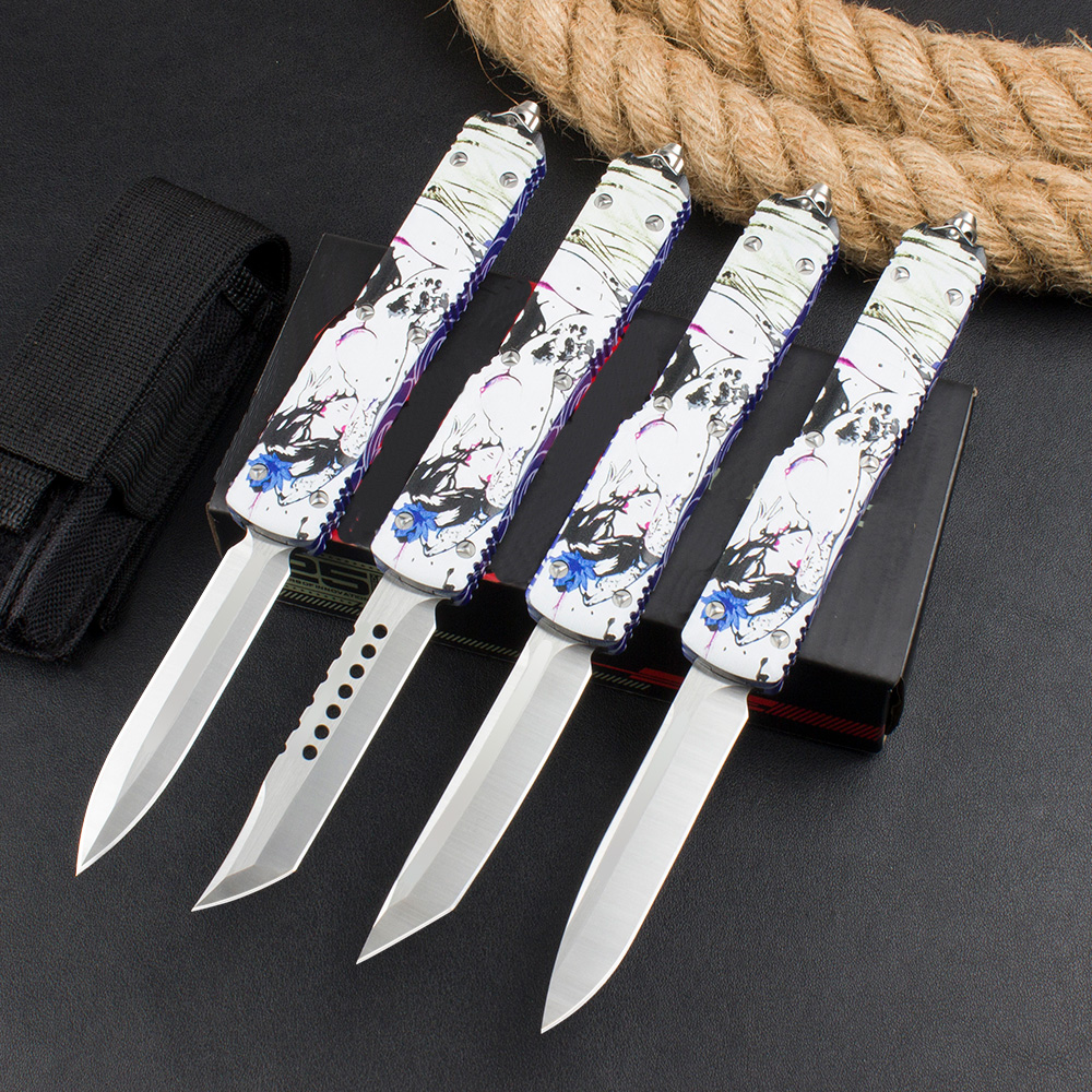 MICO MT tech Geisha Automatic knife Outdoor Tactical Knives T6061 Aviation aluminum Handle D2 Blade EDC TOOLS Pocket knife