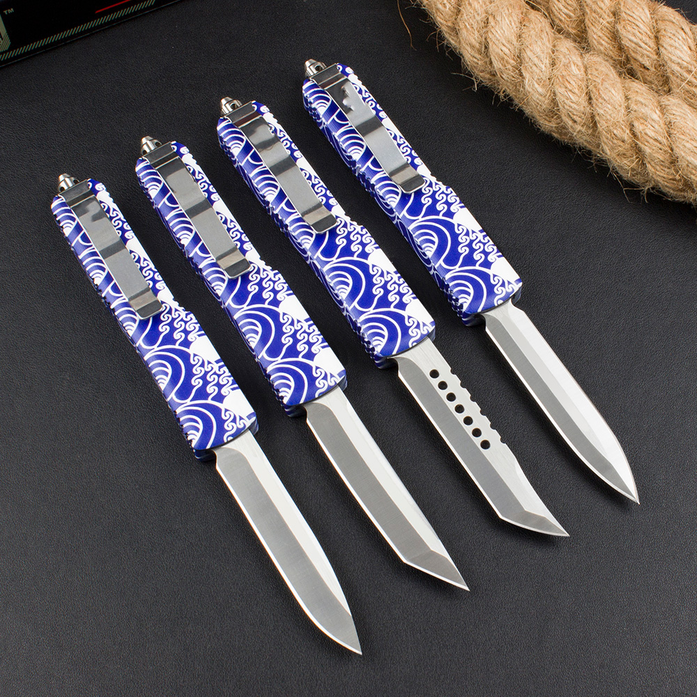 MICO MT tech Geisha Automatic knife Outdoor Tactical Knives T6061 Aviation aluminum Handle D2 Blade EDC TOOLS Pocket knife