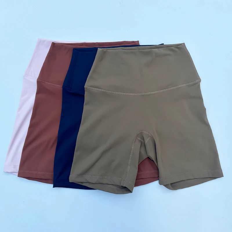 ファッションフィットネスレギンスデザイナーLu-Lu Women Sports Shorts High Waist Yoga Slim Fit Butt Lift Jym Runing Elastic Nylon 20MC