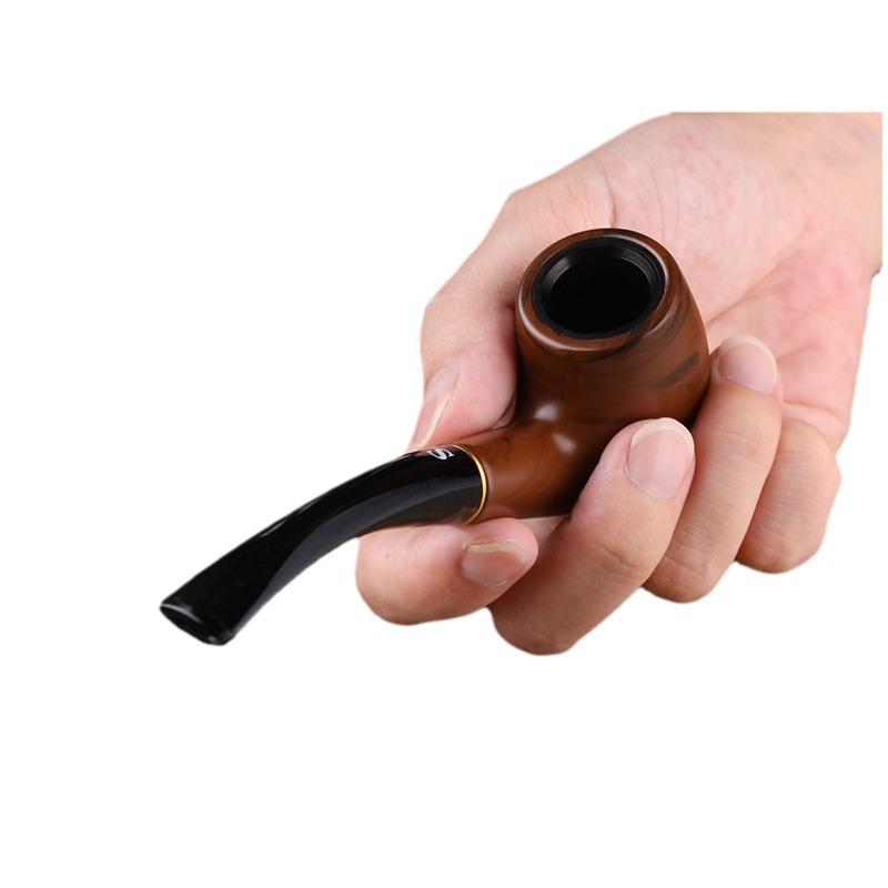 Smoking pipes Classic Nostalgic Pipe, Bakelite Curved Pipe, Circular Filter Pipe