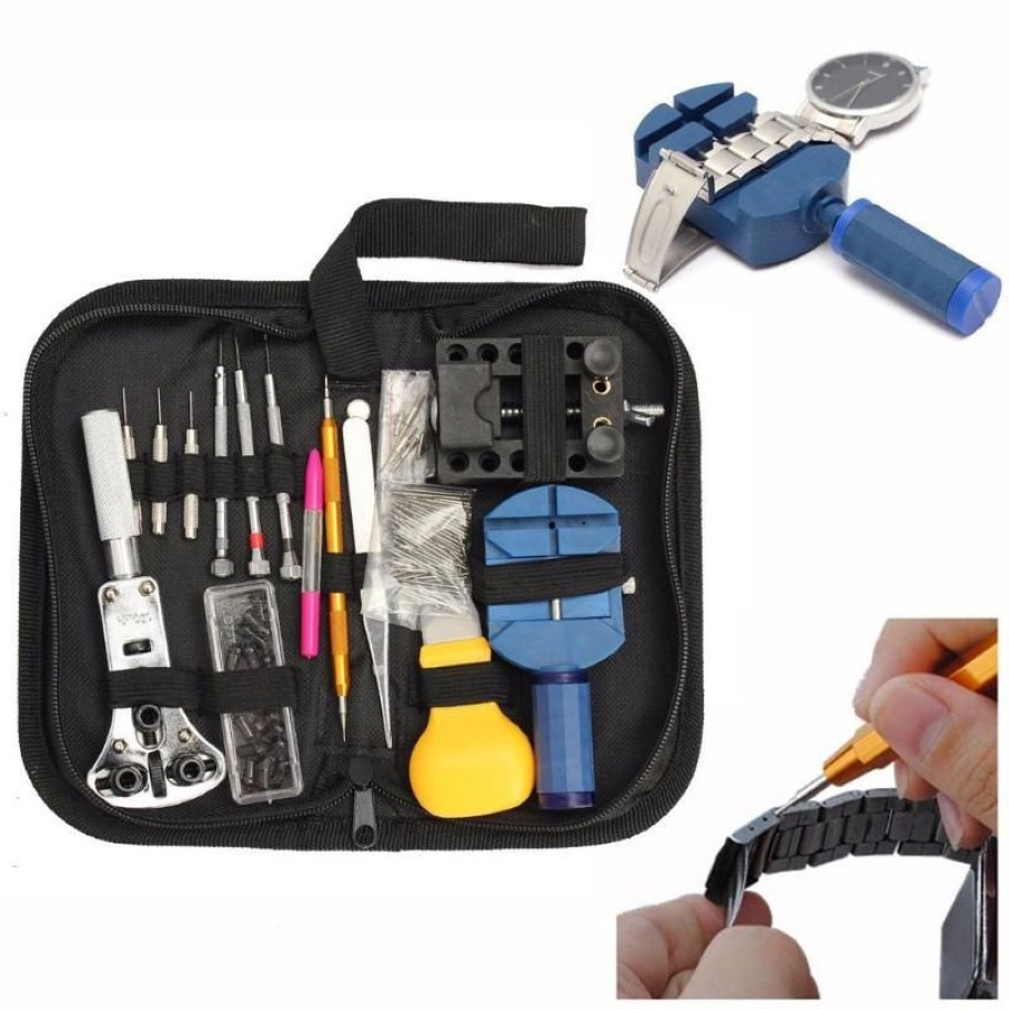 144 pezzi set di strumenti professionali orologi strumenti di riparazione apricasse horloge gereedschapset hand-tools243R
