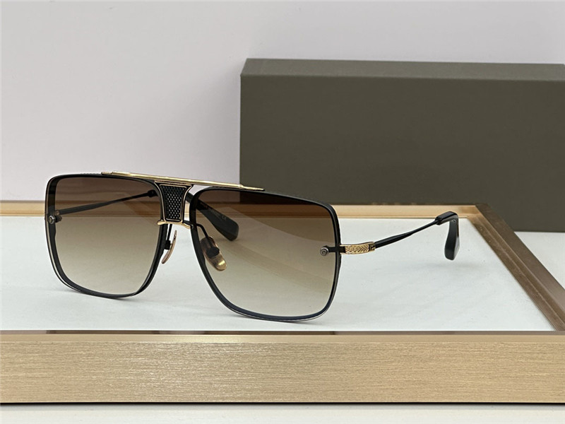Nouvelles lunettes de soleil les plus populaires Deagb Men Design Metal Vintage Lunes Fashion Style Square Square sans cadre UV 400 avec étui d'origine