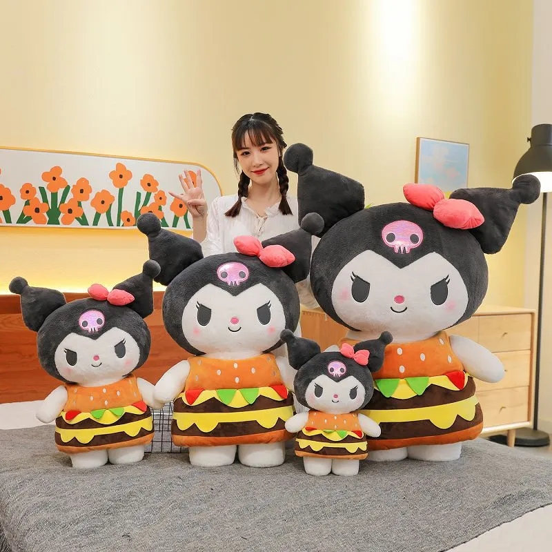 2024 The perfect combination of joyful cartoon characters and comfortable and soft hamburger doll pillows: Create your ideal leisure time