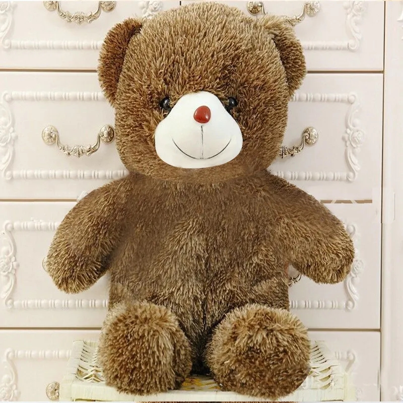 2024 New Arrival Teddy Bear 80 Cotton Light Brown Giant 406080cm Cute Plush Teddy Bear Huge Soft