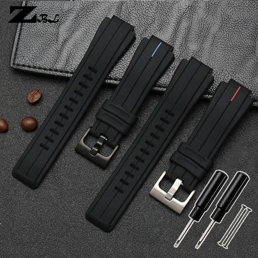 Silicone Rubber Watchband för Timex Watch Strap T2N720 T2N721 TW2T76300 WRISTBAND BRACLET Watertof
