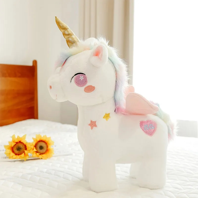 2024 Wholesale cute starry Night pony plush toys Children's games Playmates holiday gifts room decor