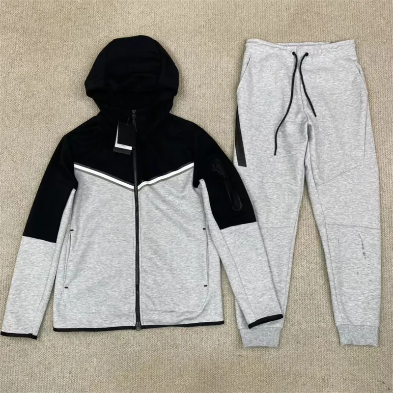 Mens Set High Quality Tracksuits Designer Jacket Fashion Men Woman Tech Fleece Outerwear Man Sports Pants Joggers Trousers Size M-XXL