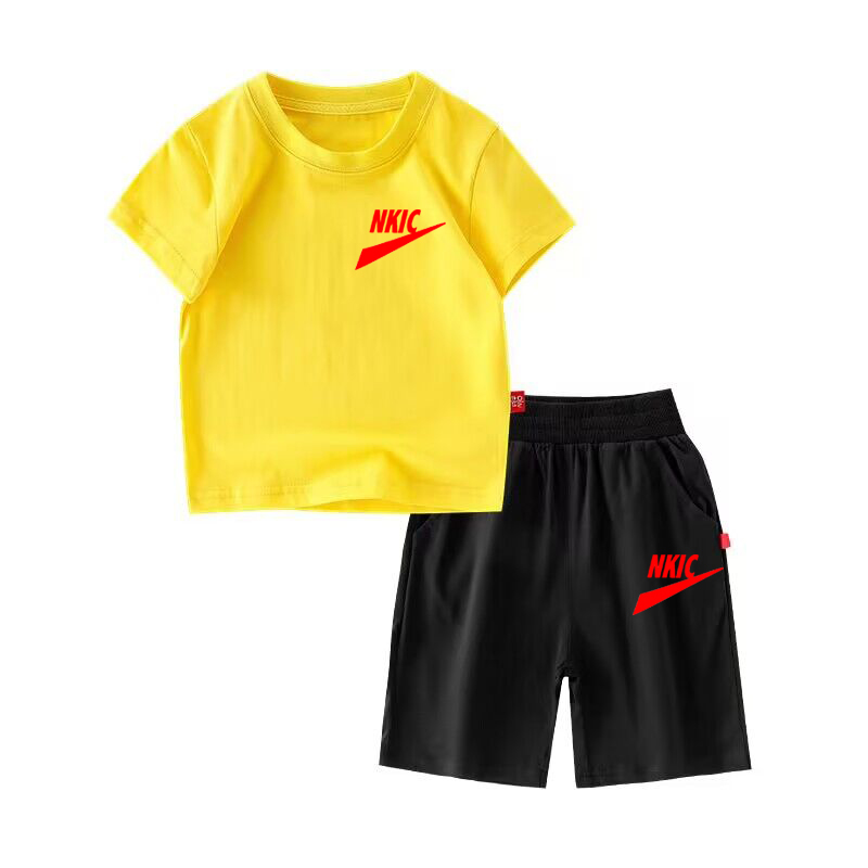 Nouvelle tendance d'été Fashion T-shirt de port pour enfants 2 costumes à manches courtes pour enfants vêtements pour enfants vêtements pour enfants