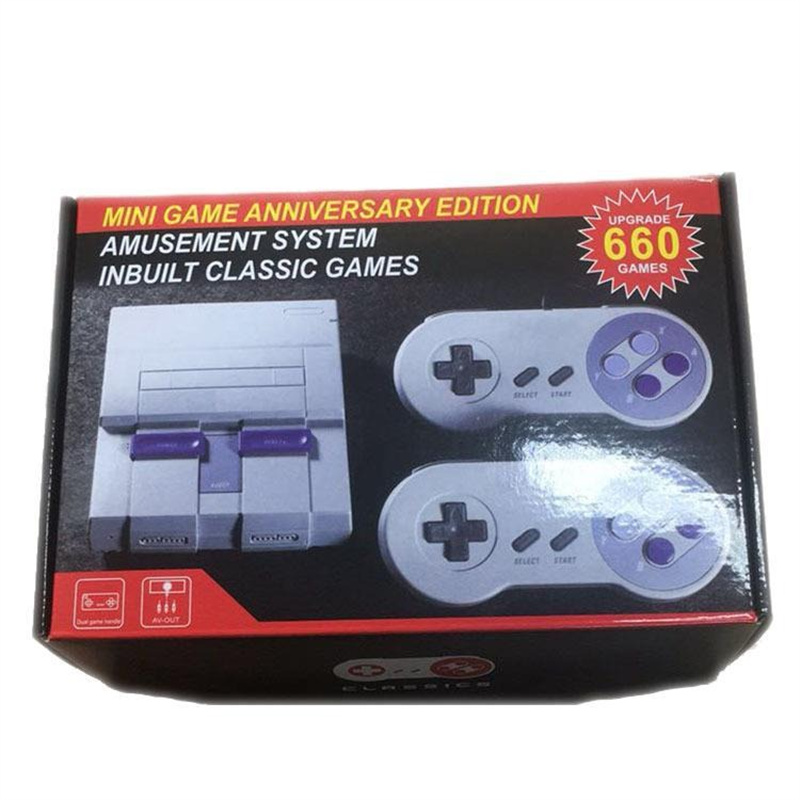 Lecteur de jeu nostalgique hôte SUPER SNES SFC660 Mini HD TV vidéo Wii Console 8 bits double manette de jeu prise en charge du téléchargement et de l'enregistrement livraison directe