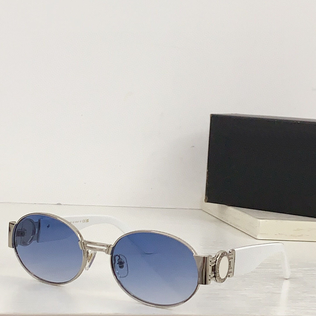 Nya modedesign solglasögon S71 Liten rund metallram Enkel och populär stil mångsidig utomhus UV400 -skyddsglasögon
