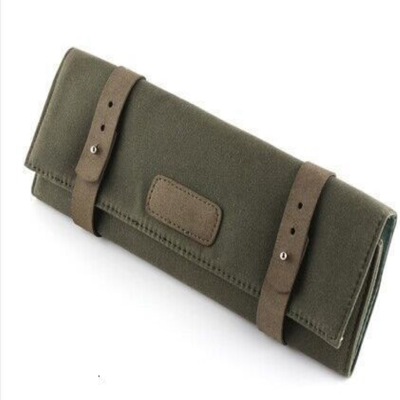 مربعات مربعات Canvas Nylon Wax Wax Watch Bag Bag Bag Tools Watch Case Holder منظم الساعات العسكرية المحمولة Display253S