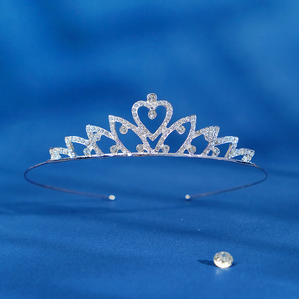 Beautiful Children Crown Criança Crianças Princesa Festa Cristal Rhinestones Tiara Crown for Girl Hair Acessórios