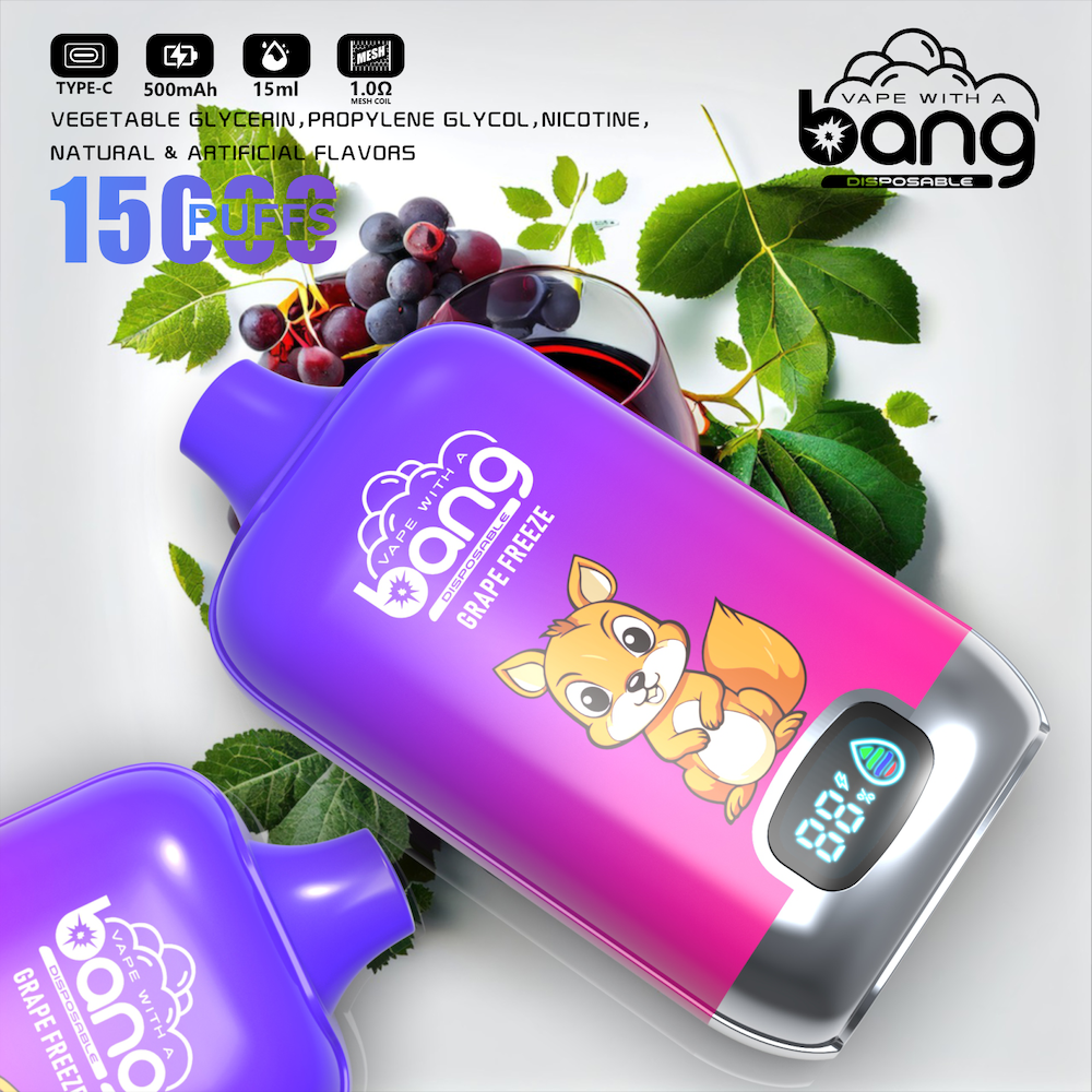 Bang originale 12000 12K sbuffi 850mAh Type-C ricarica Pod preriempito da 20 ml con batteria 0% 2% 5% sigarette elettroniche usa e getta vaper bang box 12000 15000 15k puff 18k 18000