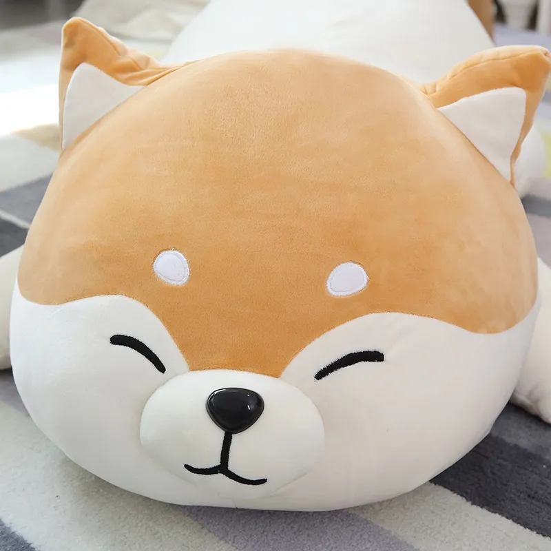 2024 simpatico peluche creativo di grandi dimensioni giapponese Shiba Inu adorabile corgi bambole di peluche cane cuscino decorazione regalo 35 pollici 90 cm