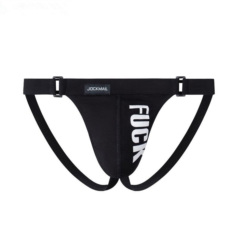 Jockmail Jockstrap Sexy Gay Underwear Men String G String Men Thong Penis Pouch Briefs Slip Cotton White Black JM237