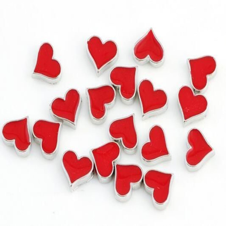 çok poker kalp alaşım yüzen madalyon takılar DIY manyetik cam için uygun