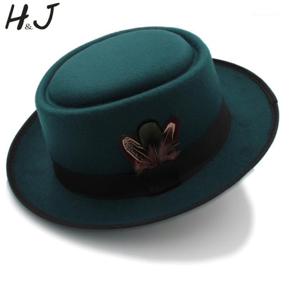 Chapeaux à large bord femmes hommes automne feutre porc tarte chapeau pour garçon écrasable Breaking Bad Walter papa hiver rétro Fedora1291q