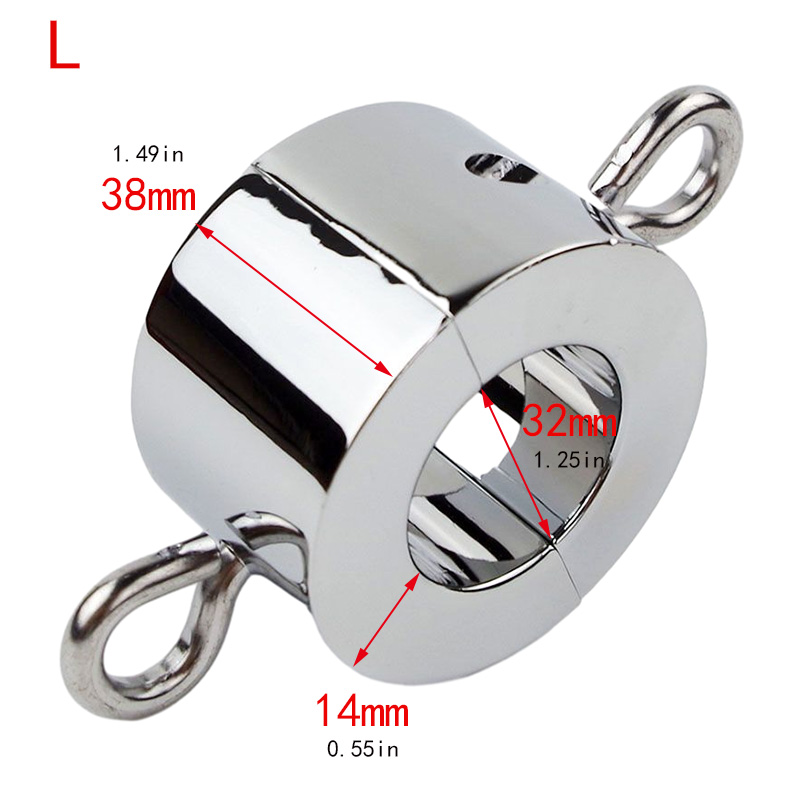 Ball Stretcher Weights for CBT Zinc Alloy 3 Size Adult BDSM Sex Games Scrotum Stretching Bondage Chastity Device