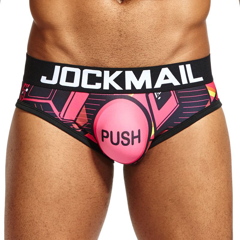 Jockmail Briefs män sexiga underkläder bomull randig mode jockstrap underkläder trosor jm333