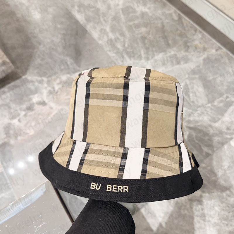 Bucket Hat Designer Beach Hats for Women Man Sun Prevent Stripe Design Baskeball Caps Beanie Baseball Cap Outdoor Leisure Fishing Dress