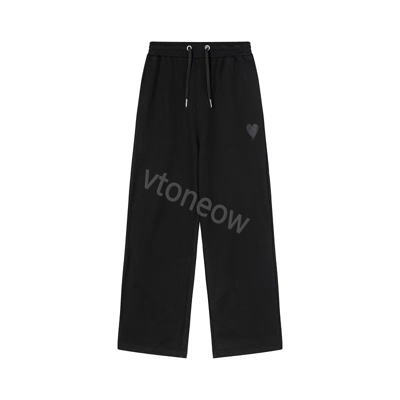 Paris Designer Woman amis Sweatpants Am Love Embroidered Print Men's Women's Couple Loose Versatile Casual Pants Straight