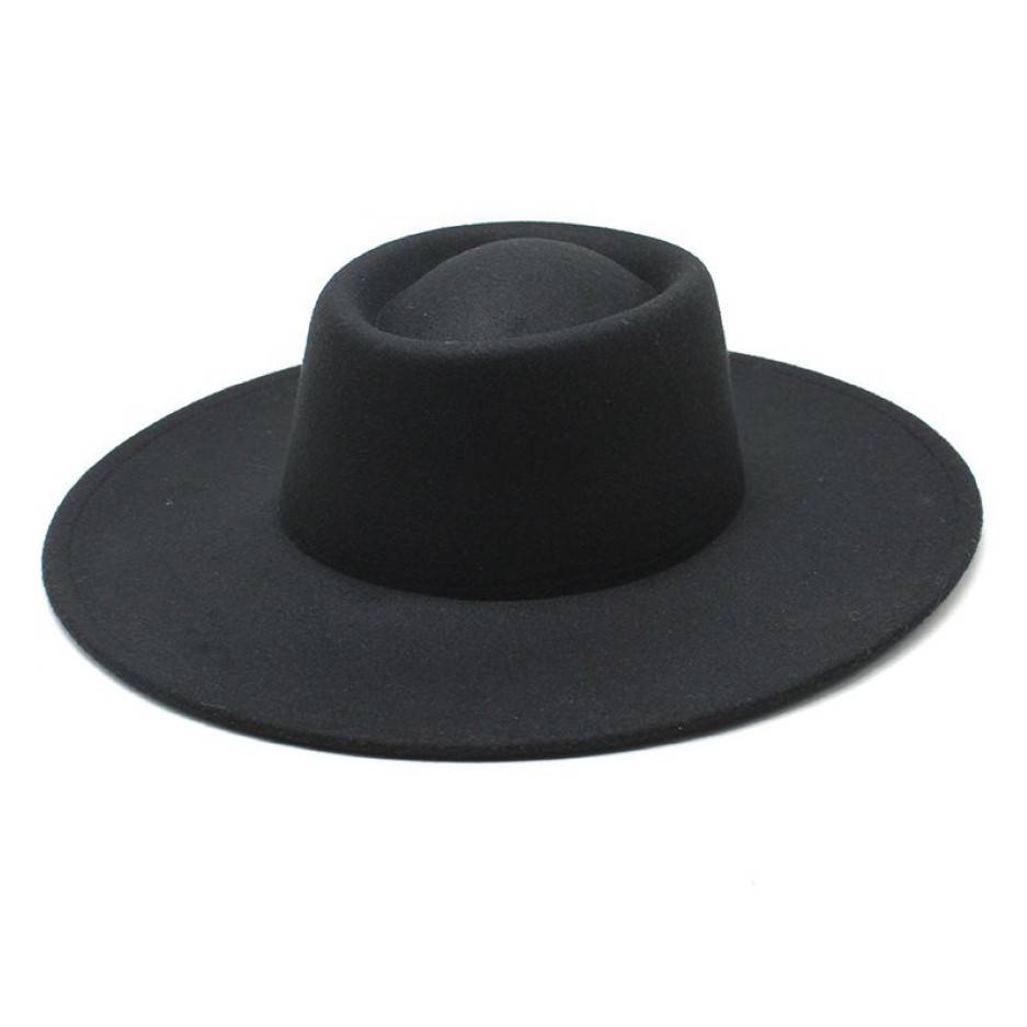 Women's hat fedoras Men's autumn Winter felt wide panama headgear designer fashion black chapel beach brim pink ladies 2329g