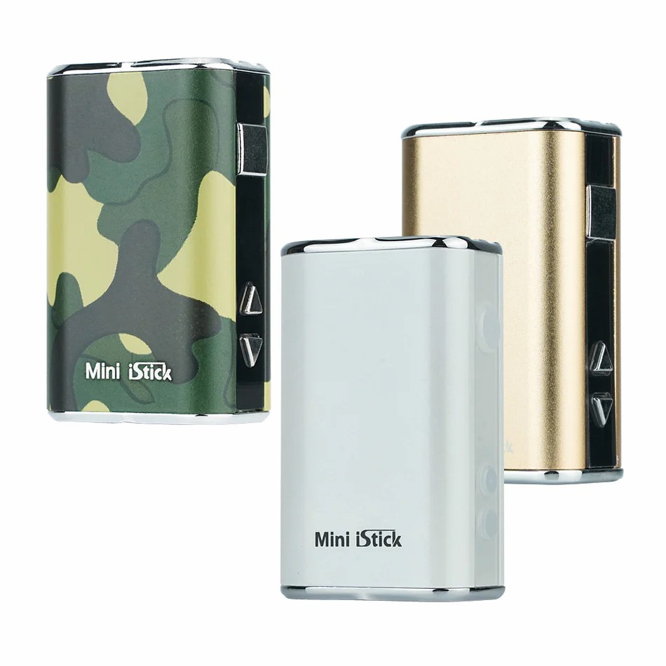 100% 원래 Eleaf Mini Istick 키트 배터리 10W 1050mah 510 스레드 배터리 모드 CVT 상단 트위스트 조절 가능한 전압 ESMA-T VAPE 펜 케이블 자아