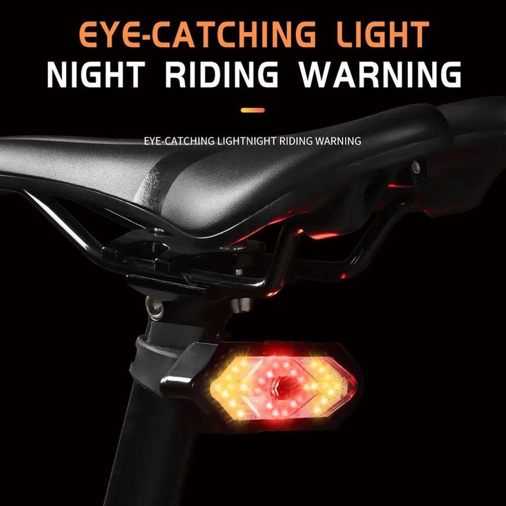 New Motorcycle Signal USB Charging Bicycle Tail Control Cycling Warning LED Turn Parts Light Wireless Remote S R7k1