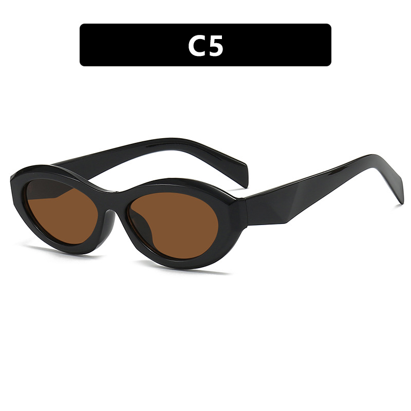Okulary przeciwsłoneczne dla kobiet Kobiety retro okulary przeciwsłoneczne damskie okulary przeciwsłoneczne modne luksusowe luksusowe mała rama projektant oka oka okulary przeciwsłoneczne dla owalnych twarzy 5K6D52