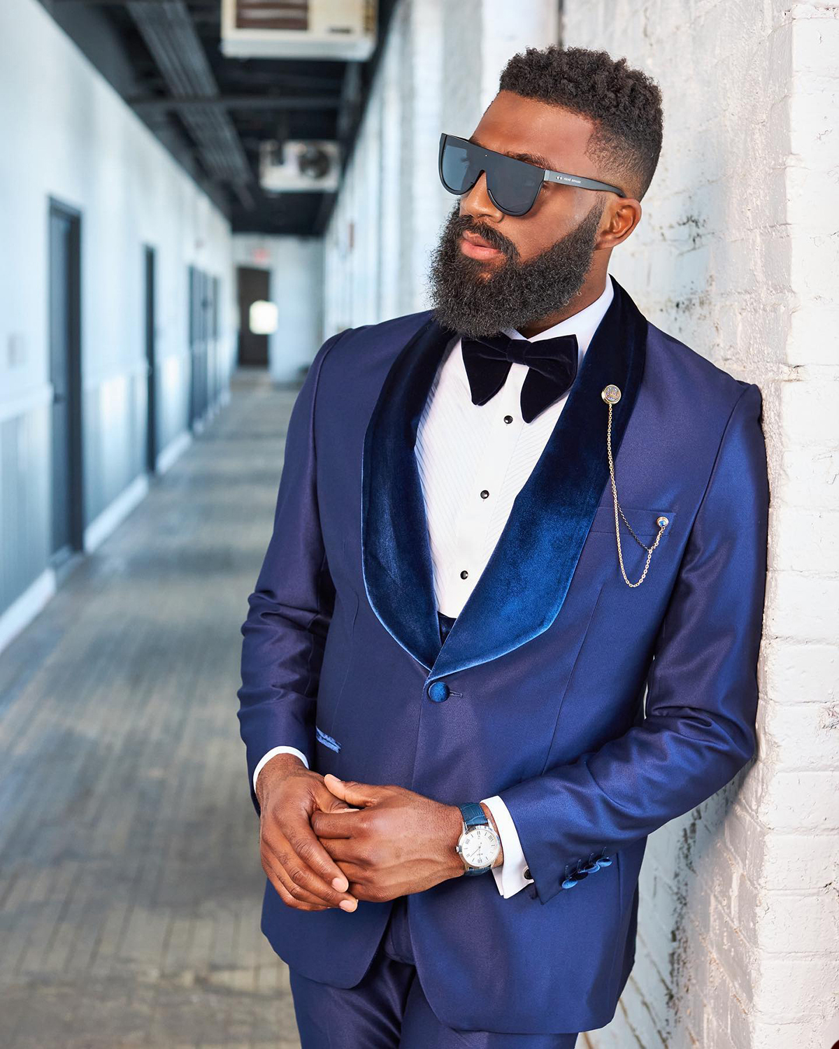 Casual Fashion Wedding Men Suits Tuxedos Groom Wear Blue Notched Lapel Formal Suit Custom Size High Quality Blazer+Vest+Pant