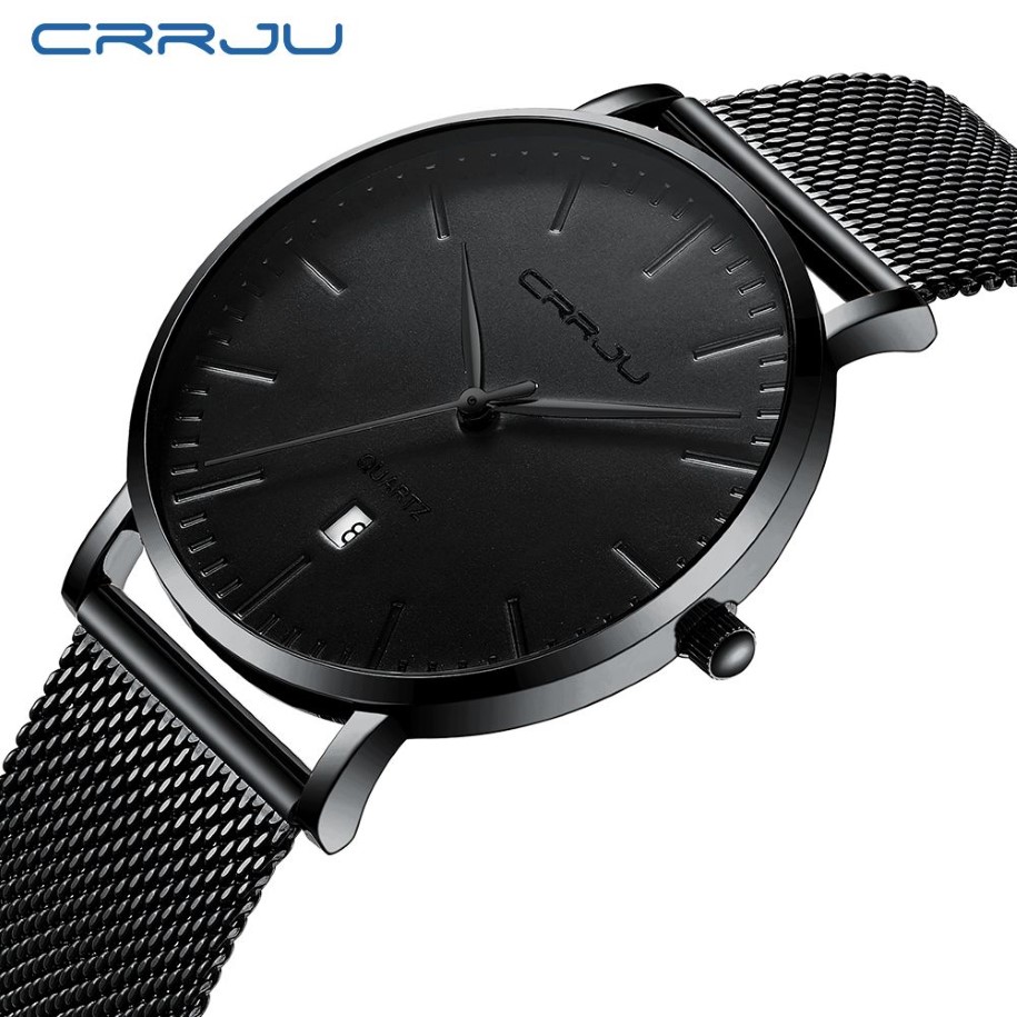 Orologi sportivi da uomo CRRJU Top Brand di lusso Ultra sottile Orologio impermeabile casual al quarzo Orologio da uomo in acciaio pieno Relogio Masculino311S