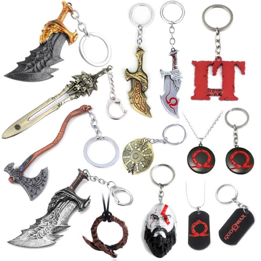 Portachiavi God Of War 4 Kratos Spada Portachiavi Ciondolo Portachiavi Gioielli Uomini e donne Accessori portachiavi auto240n