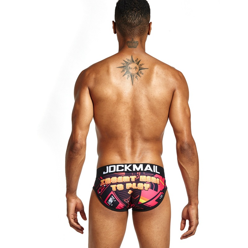 ملخصات Jockmail Men Sexy الملابس الداخلية القطن مخطط الأزياء jockstrap سراويل داخلية jm333