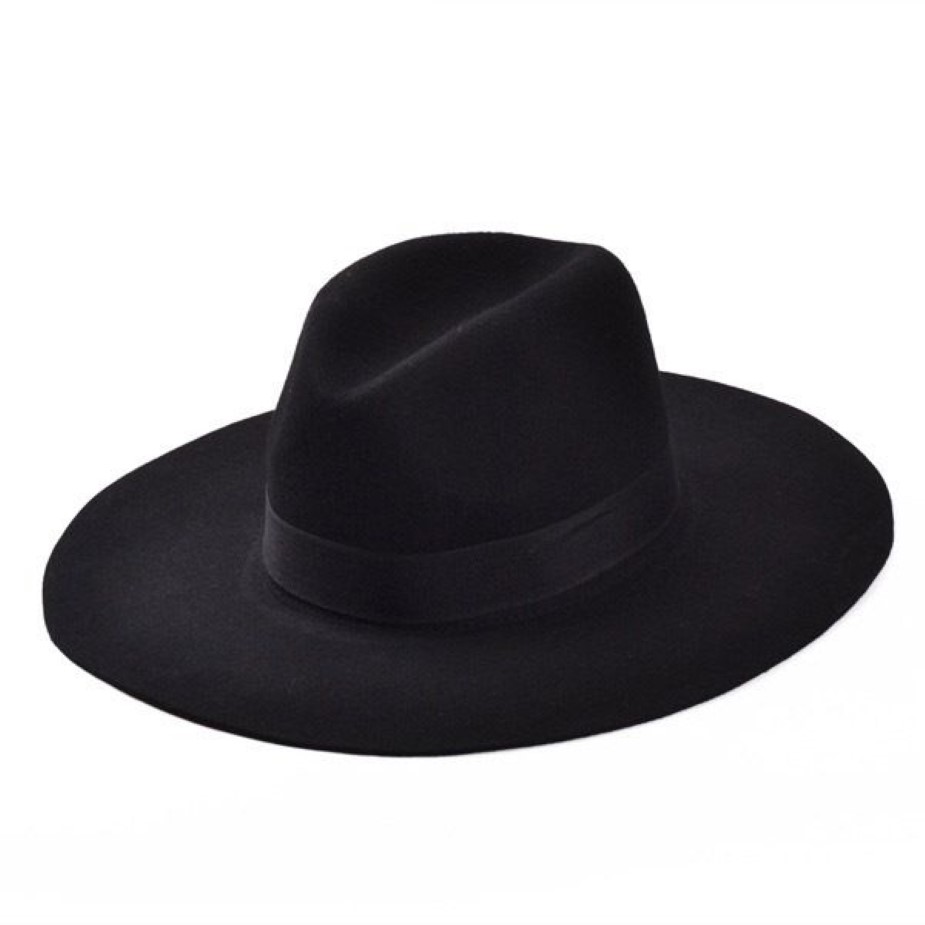 Cappello Fedora in feltro di lana a tesa larga ragazze vintage vintage di tutta moda nero Cappello da cowboy floppy cloche uomo e donna Shippin289h