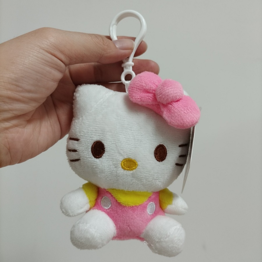 Peluche pendente transfrontaliero da 10 cm di vendita caldo Ciao gatto peluche portachiavi ciondolo regalo bambola