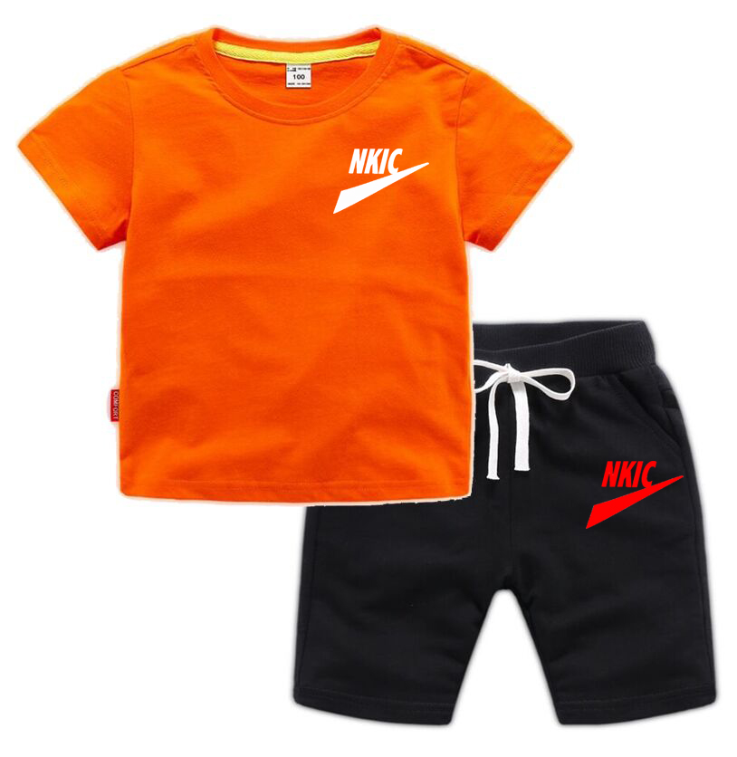 Nuovi bambini estivi Neonati Vestiti ragazze Magliette in cotone Pantaloncini Set da 2 pezzi Set di tute bambini alla moda bambini